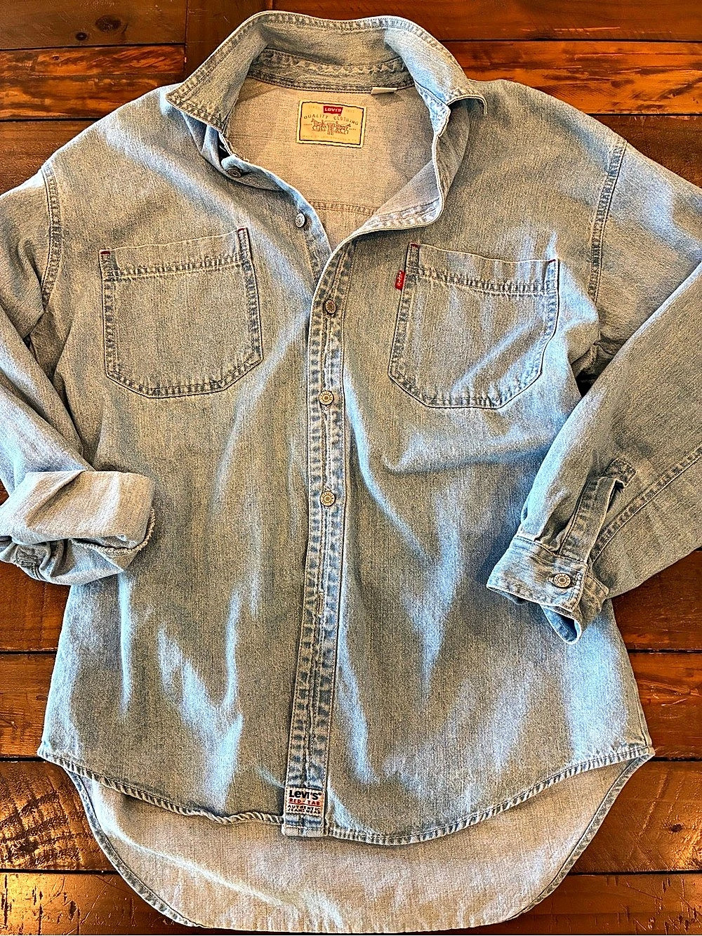 Vintage Levi's Red Tab Western Shirt Denim Western Shirt Size M
